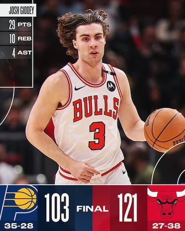 CHICAGO BULLS-INDIANA PACERS 121-103