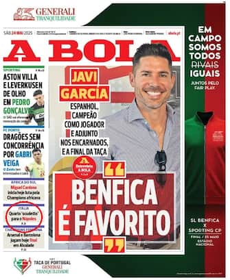 Prima pagina di A Bola