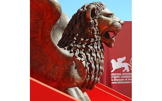 A statue of a Lion is exhibited near the Palazzo del Cinema on the eve of the opening of the 67th Venice Film Festival on August 31, 2010 at the Venice Lido. 24 films will compete for the Golden Lion from September 1 to September 11 and the jury will be directed by US filmmaker Quentin Tarantino.  AFP PHOTO / VINCENZO PINTO (Photo credit should read VINCENZO PINTO/AFP via Getty Images)