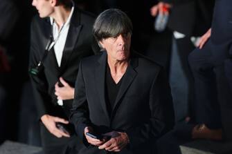 BERLIN, GERMANY - JULY 14: Former Manager Joachim Loew looks on prior to the UEFA EURO 2024 final match between Spain and England at Olympiastadion on July 14, 2024 in Berlin, Germany. (Photo by Alex Grimm/Getty Images)