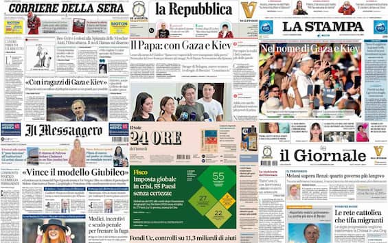 le prime pagine dei quotidiani di oggi 4 agosto la rassegna stampa
