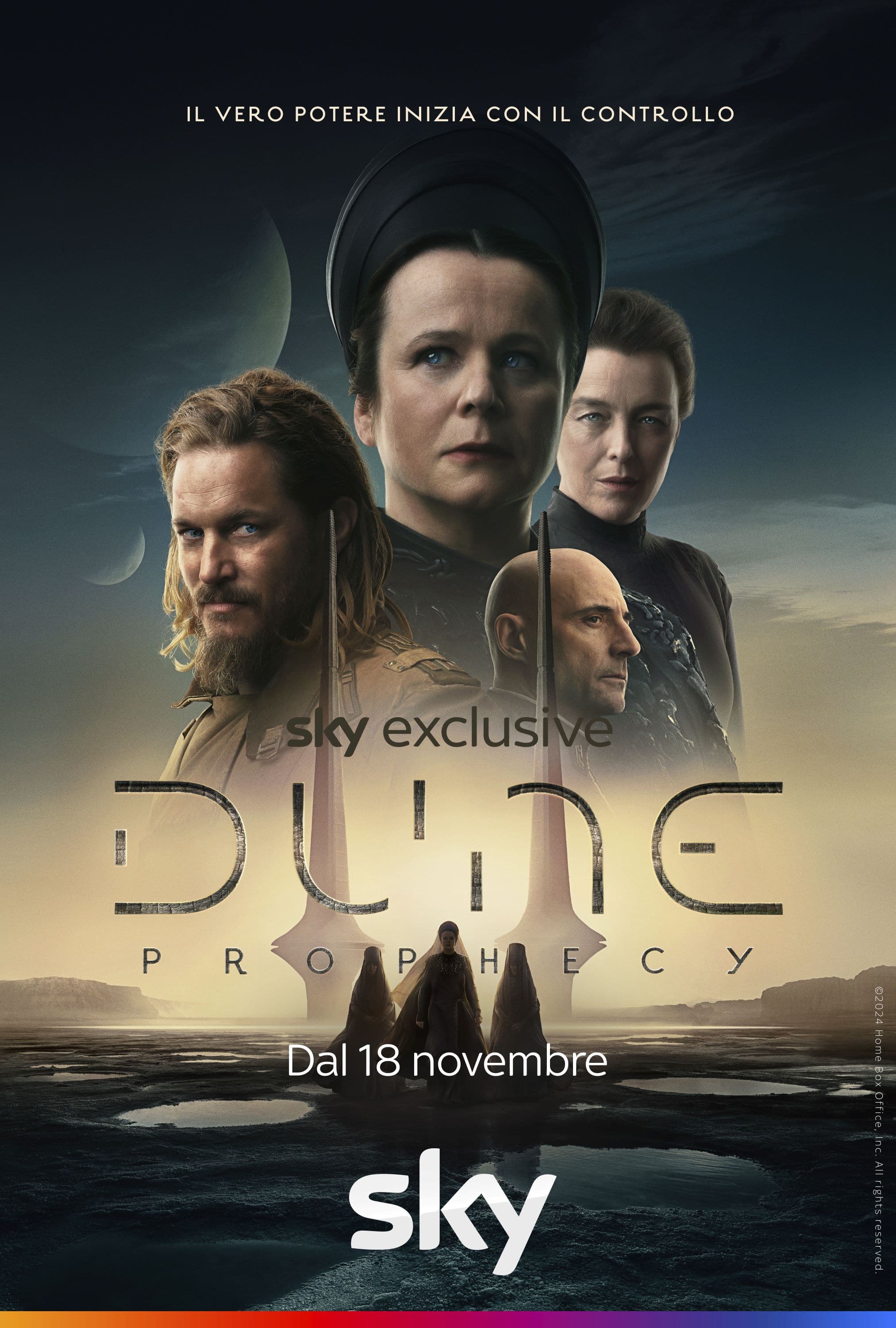 Il nuovo poster di Dune: Prophecy, in esclusiva su Sky e in streaming solo su NOW dal 18 novembre