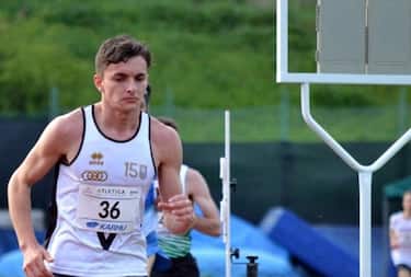 L'atleta autistico di 18 anni Luca Venturelli, Rimini, 24 Agosto 2022. ANSA/FOTO PER GENTILE CONCESSIONE DELLA MADRE