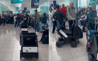 Ma quale blackout, guardate che succede all'aeroporto di Barcellona…