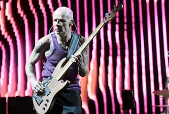 AUSTIN, TEXAS - OCTOBER 09: Flea of Red Hot Chili Peppers performs during day three of the Austin City Limits Music Festival at Zilker Park on October 9, 2022 in Austin, Texas. (Photo by Tim Mosenfelder/Getty Images)