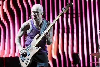 AUSTIN, TEXAS - OCTOBER 09: Flea of Red Hot Chili Peppers performs during day three of the Austin City Limits Music Festival at Zilker Park on October 9, 2022 in Austin, Texas. (Photo by Tim Mosenfelder/Getty Images)