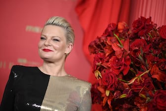 Martha Plimpton attends the premiere of HBO's "The Regime" at The Museum of Natural History, New York, NY,  February 26, 2024. (Photo by Anthony Behar/Sipa USA)