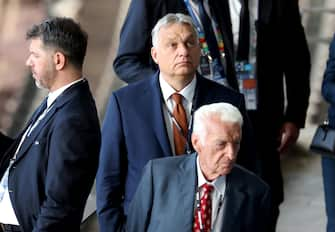 epa11478066 Prime Minister of Hungary Viktor Orban arrives for the UEFA EURO 2024 final soccer match between Spain and England, in Berlin, Germany, 14 July 2024.  EPA/GEORGI LICOVSKI