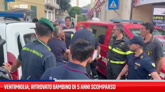 Ventimiglia, ritrovato bambino di 5 anni scomparso Ventimiglia, ritrovato bambino di 5 anni scomparso