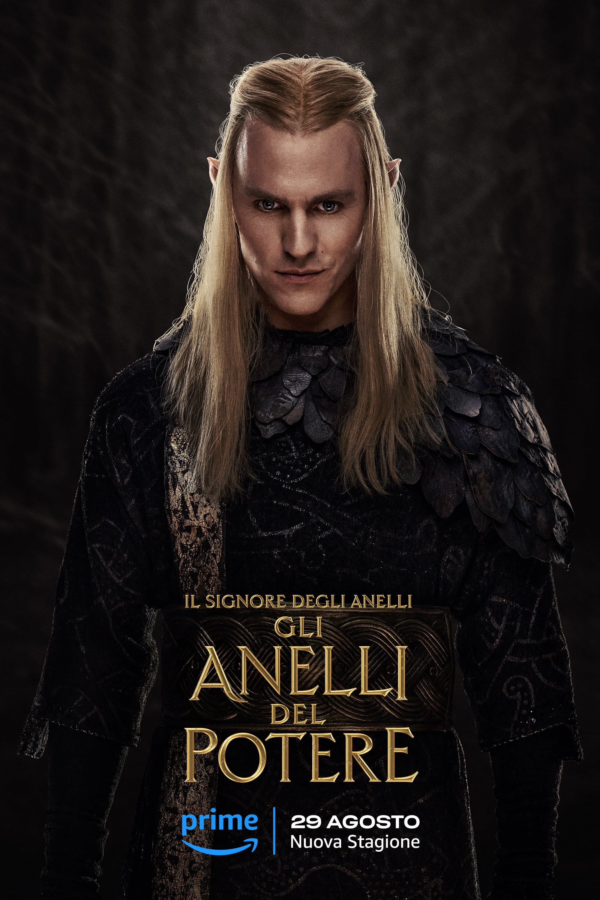 Il primo poster della seconda stagione de Il Sginore degli Anelli: Gli Anelli del Potere ritrae il personaggio di Sauron interpretato da Charlie Vickers Il primo poster della seconda stagione de Il Sginore degli Anelli: Gli Anelli del Potere ritrae il personaggio di Sauron interpretato da Charlie Vickers