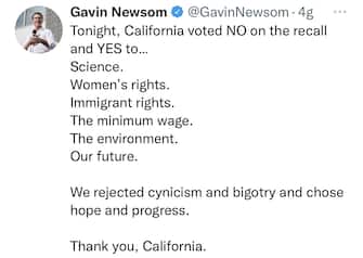 Gavin Newsom è stato confermato governatore della California