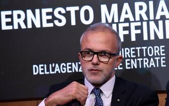Il Direttore dell'Agenzia delle Entrate Ernesto Maria Ruffini alla terza giornata dedicata al Social Impact dei CEOforLife Awards  I migliori CEO per un Italia migliore 
Roma, 18 ottobre 2023. 
ANSA/FABIO CIMAGLIA (NPK)