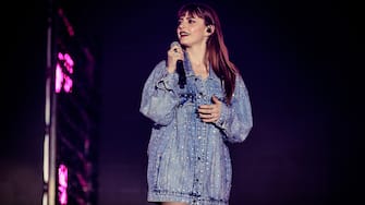 MILAN, ITALY - JUNE 11: Annalisa performs at Arco Della Pace for Party Like A Deejay 2024 on June 08, 2024 in Milan, Italy. (Photo by Sergione Infuso/Corbis via Getty Images)