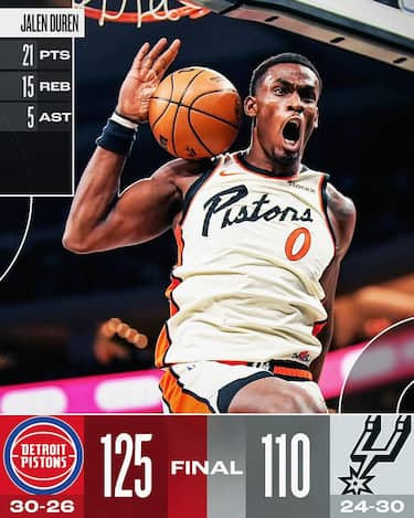 SAN ANTONIO SPURS-DETROIT PISTONS 110-125
