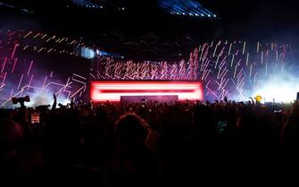 INDIO, CALIFORNIA - APRIL 15: Calvin Harris performs at the Coachella Stage during the 2023 Coachella Valley Music and Arts Festival on April 15, 2023 in Indio, California. (Photo by Frazer Harrison/Getty Images for Coachella)