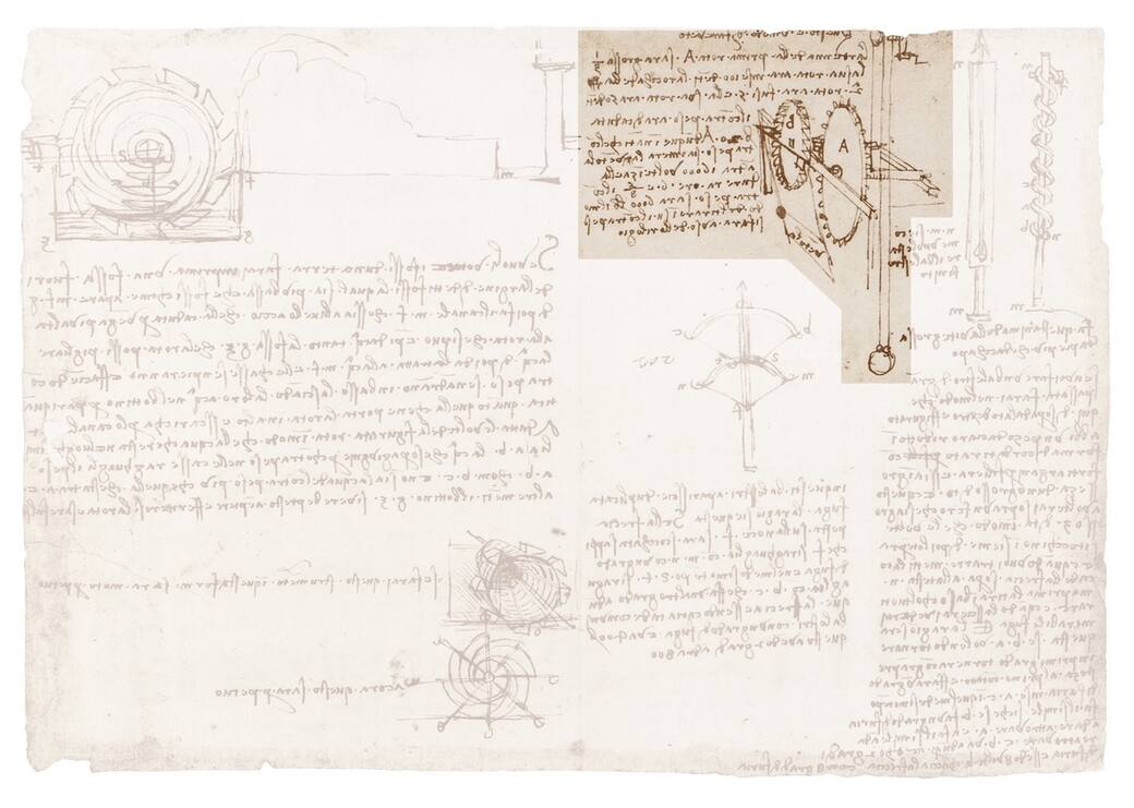 Codice Atlantico 754r. Credit Ufficio Stampa Museo Leonardo3