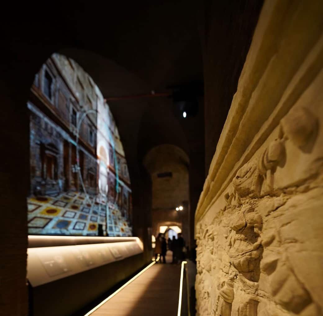 Video immersivo dedicato al percorso della luce che filtra dall’Oculus del Pantheon nel corso dell’anno