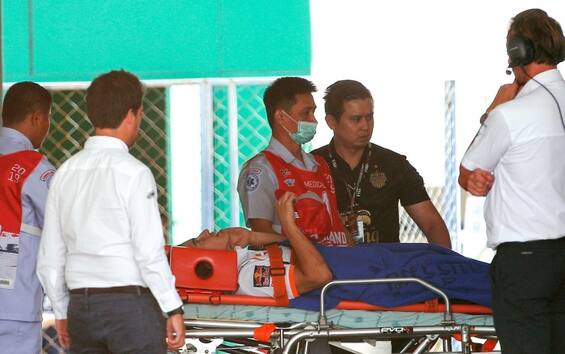 Paurosa caduta per Marc Marquez nelle prove libere del MotoGp in ...