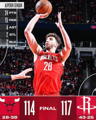 HOUSTON ROCKETS-CHICAGO BULLS 117-114