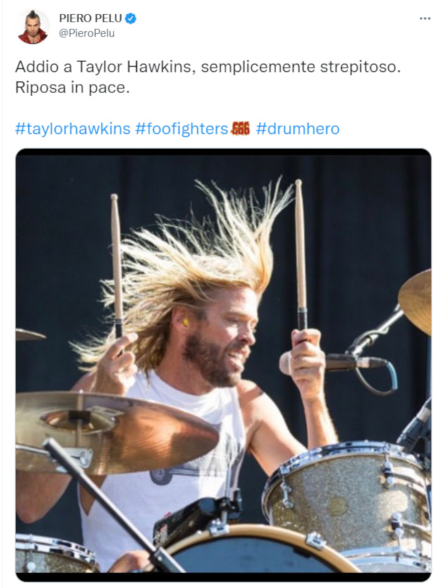 I messaggi per Taylor Hawkins