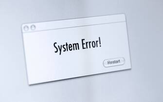 schermata errore nel pc