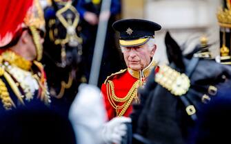 Re Carlo III al Trooping the Colour 2024