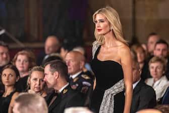 epa10272009 Ivanka Trump arrives for awarding of state orders and medals at Prague Castle in Prague, Czech Republic, 28 October 2022. Ivanka Trump and Donald Trump Jr. received the Medal of merit in-memoriam for their mother Ivana Trump, the first wife of former US President Donald Trump, who died at age 73 in 2022. The Czech Republic is marking the 104th anniversary of the founding of Czechoslovakia in 1918 on 28 October. Czechoslovakia declared its independency from the Austro-Hungarian Empire in 1918 and existed until 1992 before the state peacefully split into the Czech Republic and the Slovakia on 01 January 1993.  EPA/MARTIN DIVISEK