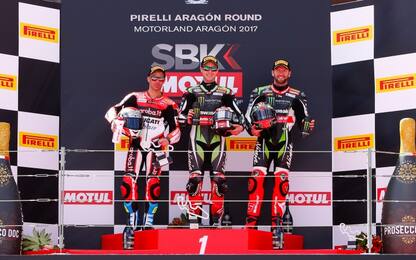 SBK, Aragon: Rea vince gara 1, Melandri secondo