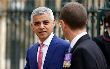 Mayor of London Sadiq Khan arriving at Westminster Abbey, central London, ahead of the coronation ceremony of King Charles III and Queen Camilla. Picture date: Saturday May 6, 2023.