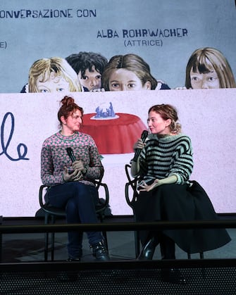 ROME, ITALY - DECEMBER 11: (L-R) Piera Detassis, Alice Rohrwacher and Alba Rohrwacher attend a preview screening of the Disney+ live action short, 'Le Pupille', from writer/director Alice Rohrwacher and producer Alfonso CuarÃ³n at Multisala Barberini on 11th December, 2022 in Rome. Streaming 16th December.  (Photo by Ernesto S. Ruscio/Getty Images for Disney )
