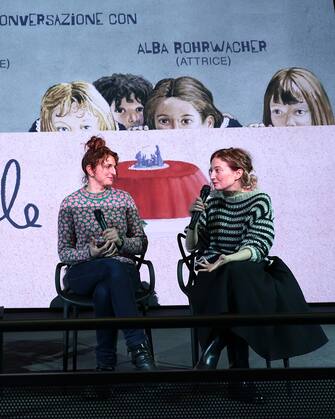 ROME, ITALY - DECEMBER 11: (L-R) Piera Detassis, Alice Rohrwacher and Alba Rohrwacher attend a preview screening of the Disney+ live action short, 'Le Pupille', from writer/director Alice Rohrwacher and producer Alfonso CuarÃ³n at Multisala Barberini on 11th December, 2022 in Rome. Streaming 16th December.  (Photo by Ernesto S. Ruscio/Getty Images for Disney )