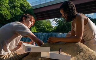 Timothée Chalamet (left) as Lee and Taylor Russell (right) as Maren in BONES AND ALL, directed by Luca Guadagnino, a Metro Goldwyn Mayer Pictures film.

Credit: Yannis Drakoulidis / Metro Goldwyn Mayer Pictures

© 2022 Metro-Goldwyn-Mayer Pictures Inc.  All Rights Reserved.