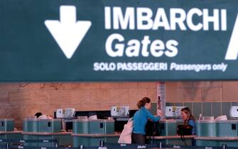 SCIOPERO ASSISTENTI DI VOLO ALITALIA ALL' AEROPORTO DI MALPENSA