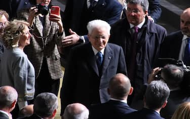 Italian President Sergio Mattarella is welcomed by the authorities upon his arrival at the Vitrifrigo Arena where the launch of Pesaro2024, Italian Capital of Culture - The nature of culture, will be celebrated in Pesaro, Italy, 20 January 2024.