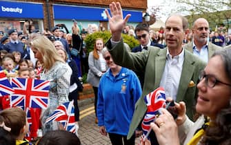 The Duke and Duchess of Edinburgh attending the Coronation Big Lunch in Cranleigh, Surrey. Thousands of people across the country are celebrating the Coronation Big Lunch on Sunday to mark the crowning of King Charles III and Queen Camilla. Picture date: Sunday May 7, 2023.