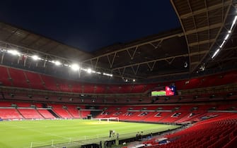 A general view inside the stadium ahead of an Italy pitch walk at Wembley Stadium, London. Picture date: Monday October 16, 2023. (Photo by George Tewkesbury/PA Images via Getty Images