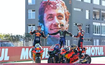Murales di Valentino Rossi sul circuito di Valencia