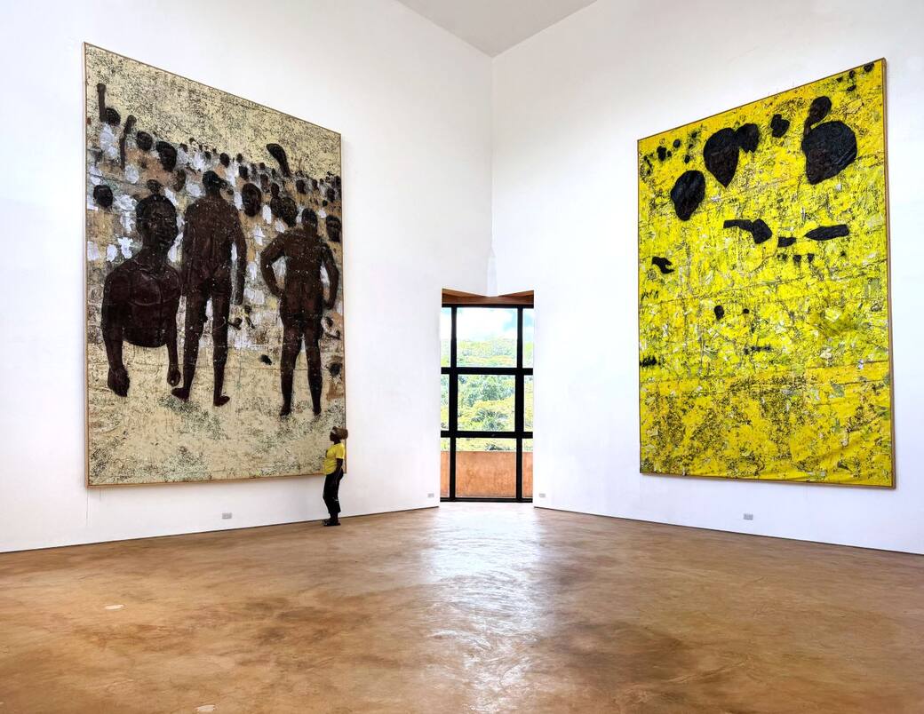 Kaloki Nyamai, installation view Kamene Studio. Courtesy Galerie Barbara Thumm, Berlin