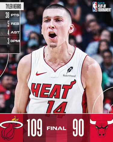 CHICAGO BULLS-MIAMI HEAT 90-109