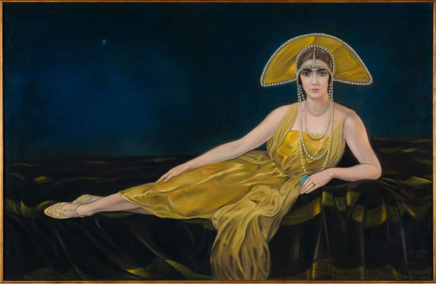 Alberto Martini, Wally Toscanini, 1925. Pastello su carta. 131 x 204 cm. Collezione privata.