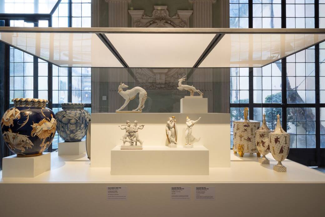 Vista dell’allestimento della mostra Firenze Déco. Atmosfere degli anni Venti. Foto Nicola Neri