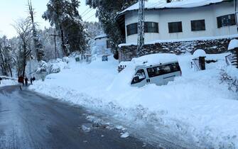 Bufera di neve in Pakistan