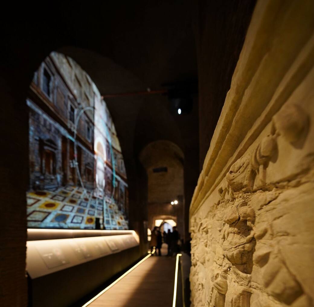Video immersivo dedicato al percorso della luce che filtra dall’Oculus del Pantheon nel corso dell’anno