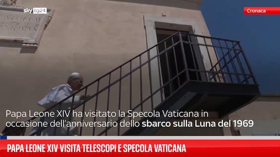 Papa Leone XIV visita telescopi e Specola Vaticana Papa Leone XIV visita telescopi e Specola Vaticana