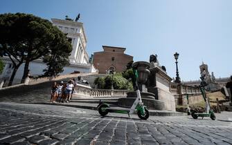 Monopattino in strada