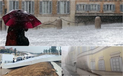 Nubifragio su Roma: “In un’ora la pioggia di un mese autunnale”. FOTO