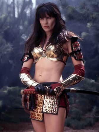 Lucy Lawless in una scena di Xena