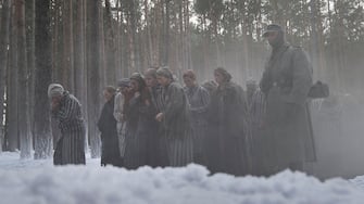 Death March from Auschwitz. January 1945.