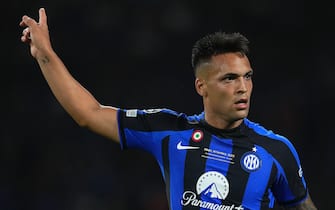 Lautaro Martinez of Inter Milan during the UEFA Champions League, Final match between Manchester City and Inter Milan played at Ataturk Olympic Stadium Stadium on June 10, 2023 in Istanbul, Turkey. (Photo by Magma)  (Photo by pressinphoto/Sipa USA)