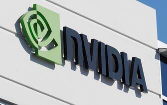 epa11158937 Outside view shows the NVIDIA (Nasdaq: NVDA) corporate offices in Westford, Massachusetts, USA, 16 February 2024. The chip maker and software company has recently disclosed investments in several AI (Artificial Intelligence) companies.  EPA/CJ GUNTHER